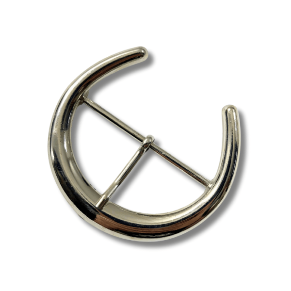 Boucle argent métal - Fer à cheval passage 7,5 cm Boucle argent métal - Fer à cheval passage 7,5 cm