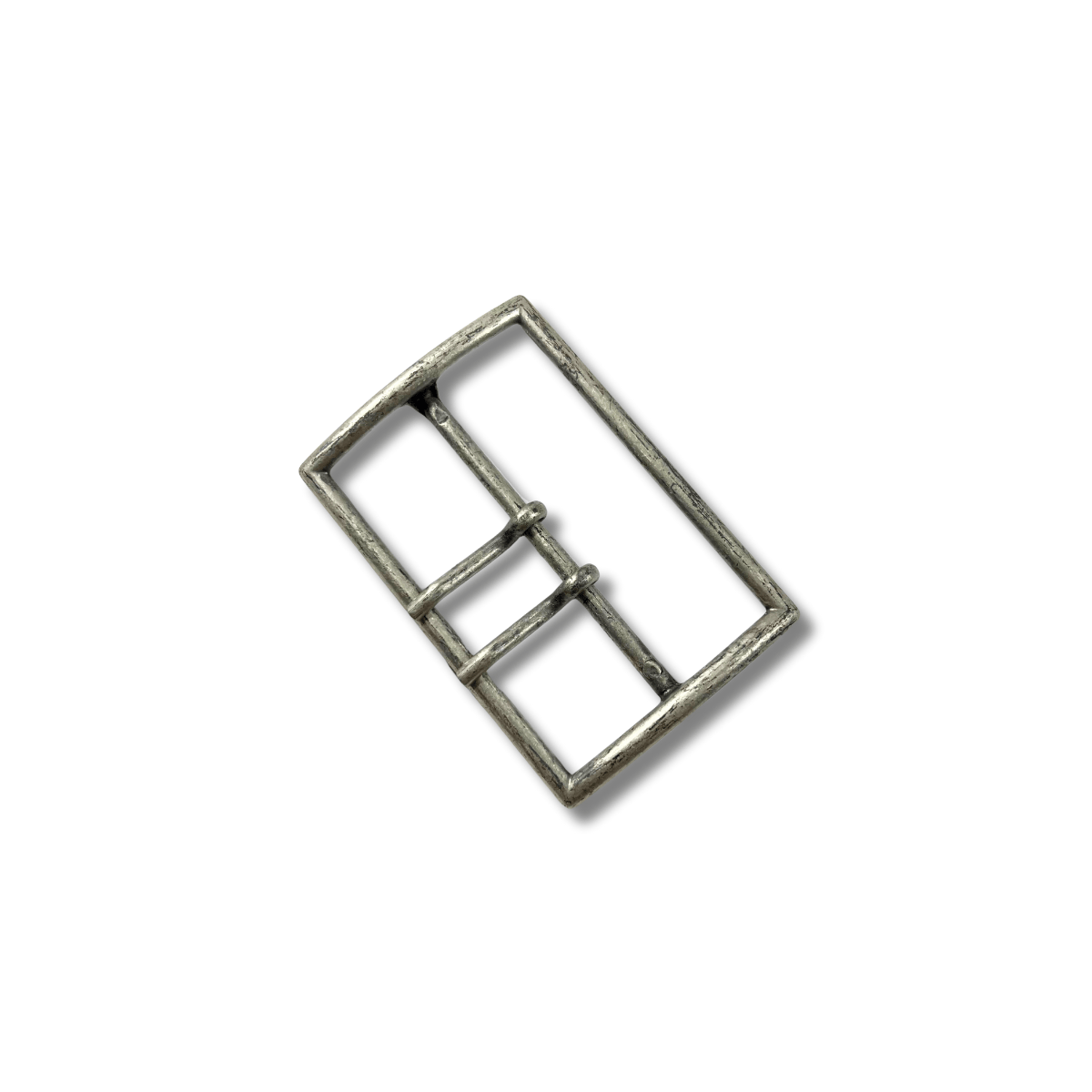 Boucle métal argent vieilli passage 7 cm