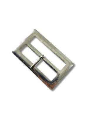 Boucle métal argent passage 7 cm