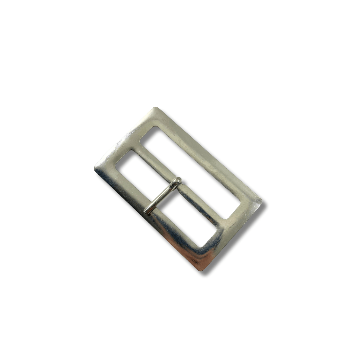 Boucle métal argent passage 7 cm
