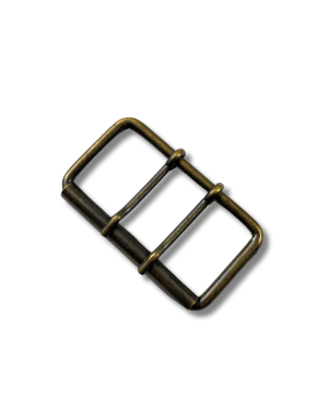 Boucle métal bronze 2 ardillons passage 8 cm