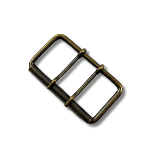 Boucle métal bronze 2 ardillons passage 8 cm Boucle métal bronze 2 ardillons passage 8 cm