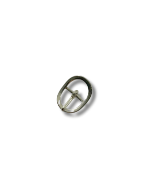 Boucle métal argent passage 1 cm
