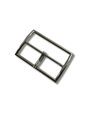 Boucle métal argent 2 ardillons passage 7 cm