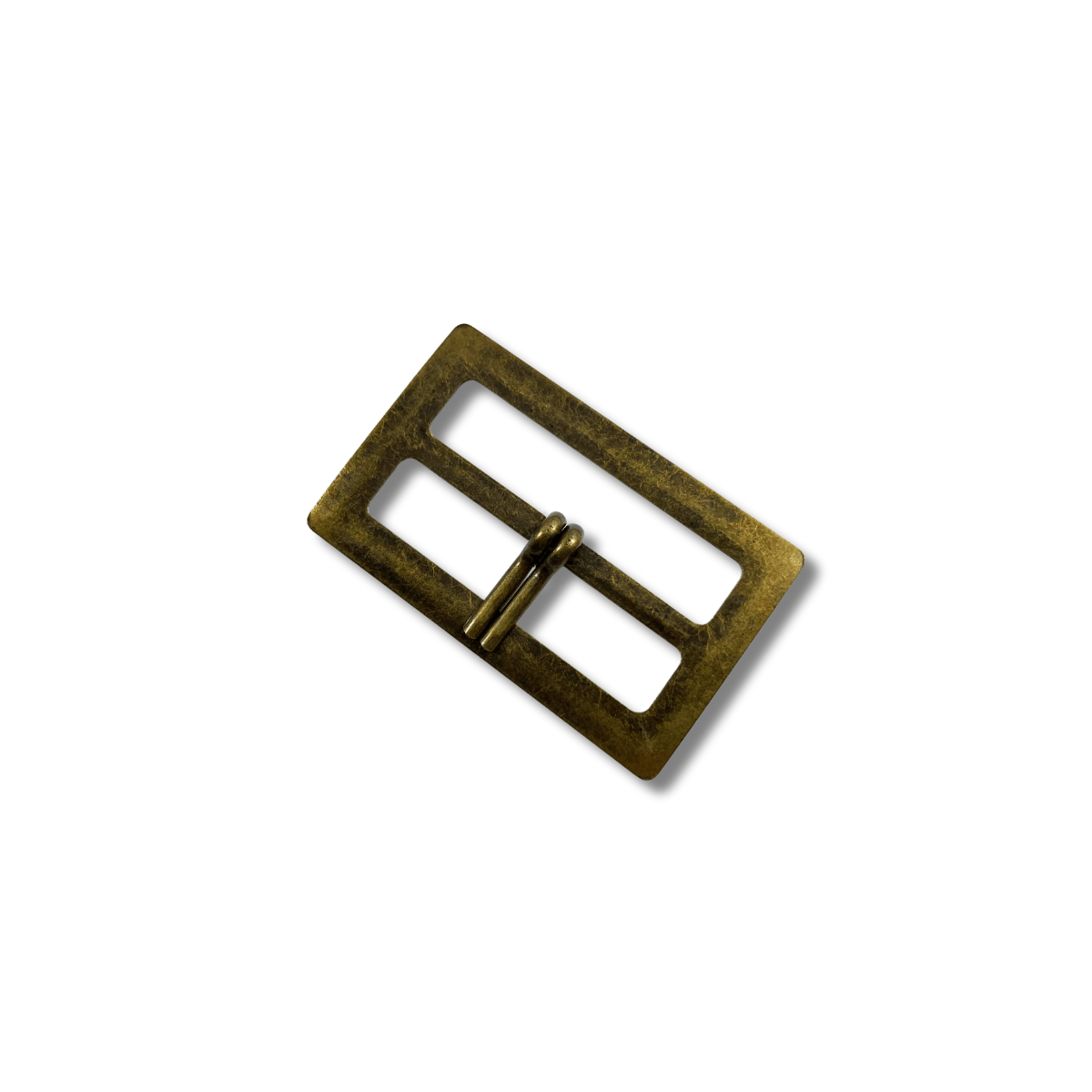 Boucle métal bronze 2 ardillons passage 7 cm