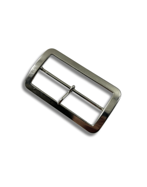 Boucle métal argent passage 8 cm