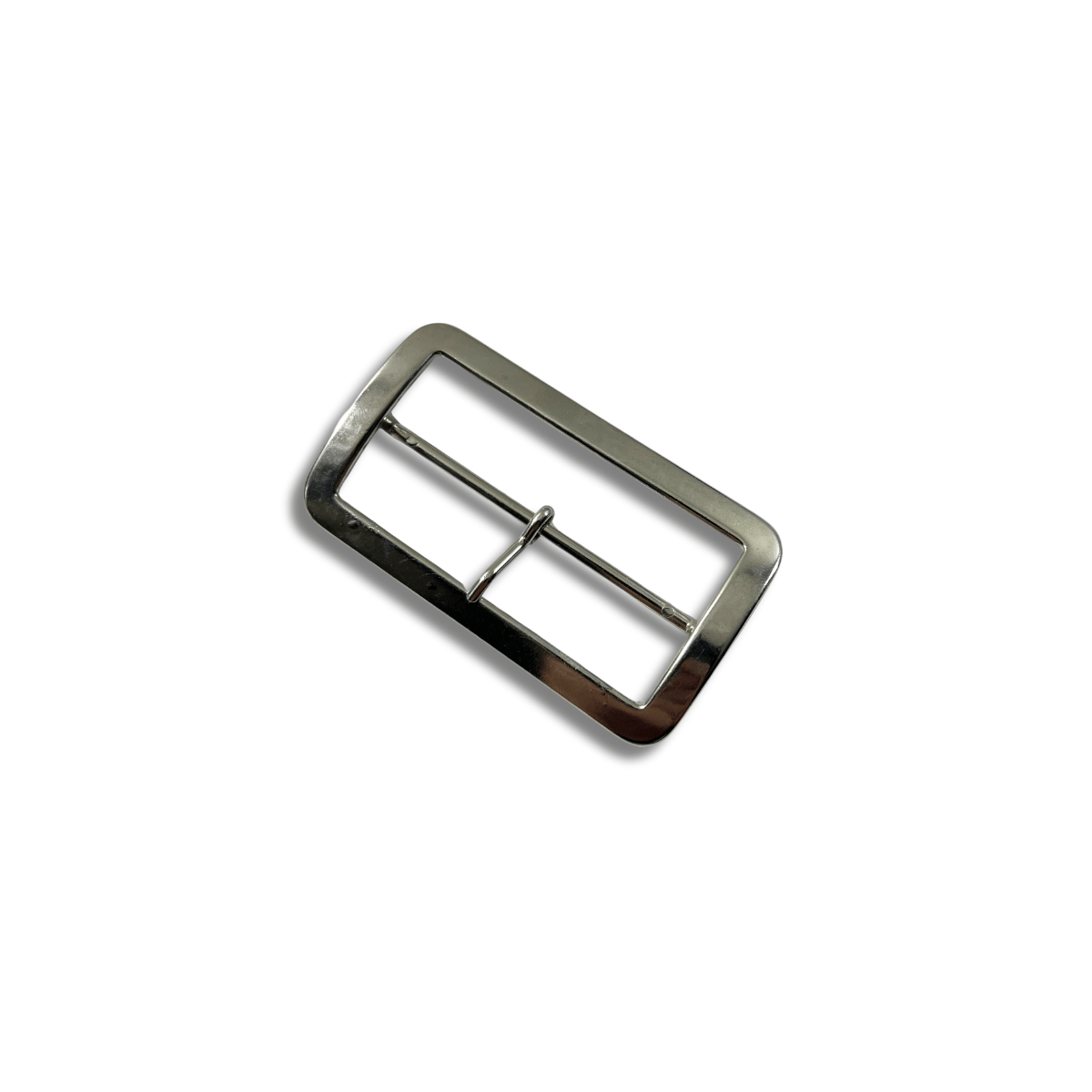 Boucle métal argent passage 8 cm