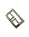 Boucle métal argent 2 ardillons passage 7 cm