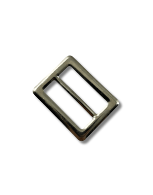 Boucle métal argent sans ardillon passage 5 cm