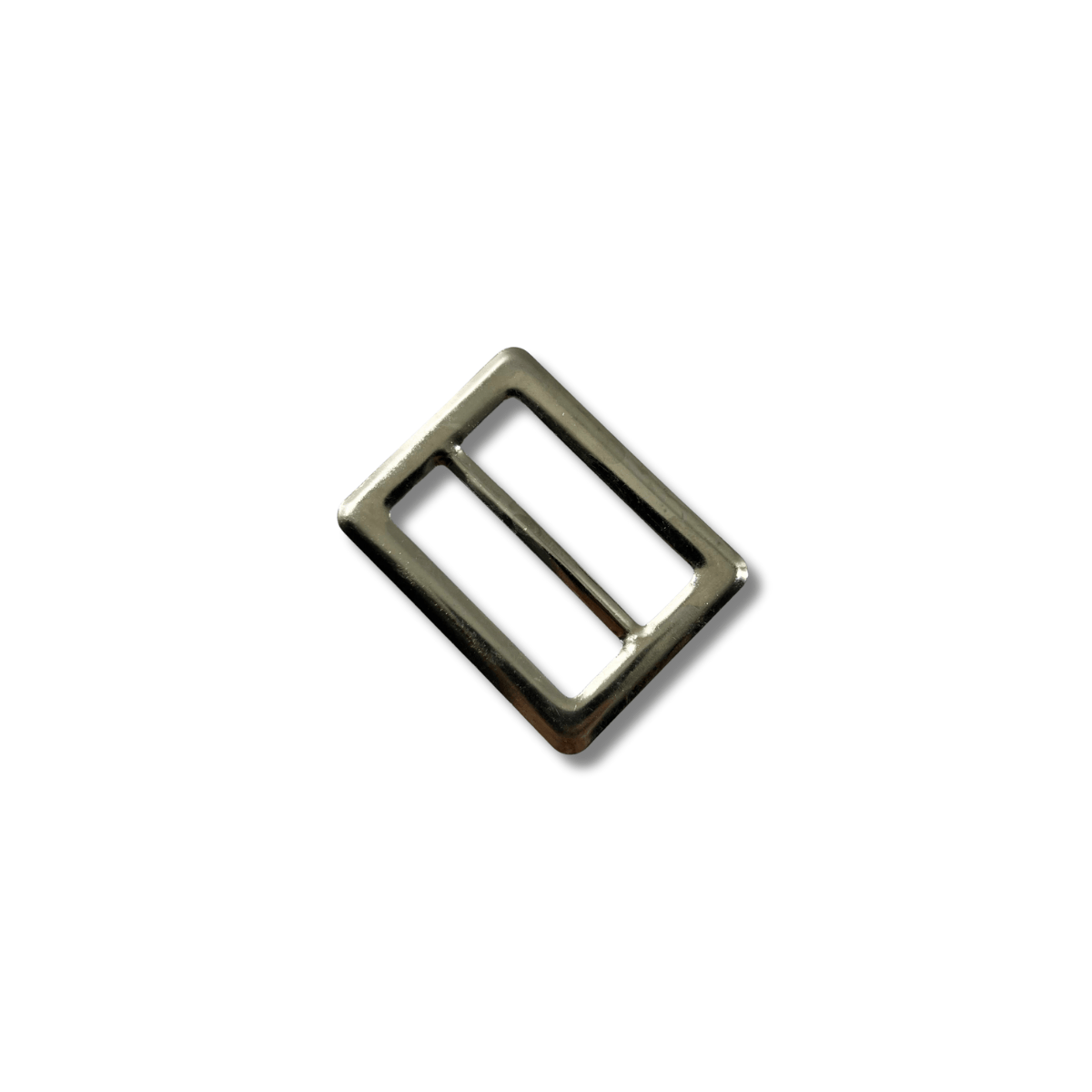Boucle métal argent sans ardillon passage 5 cm