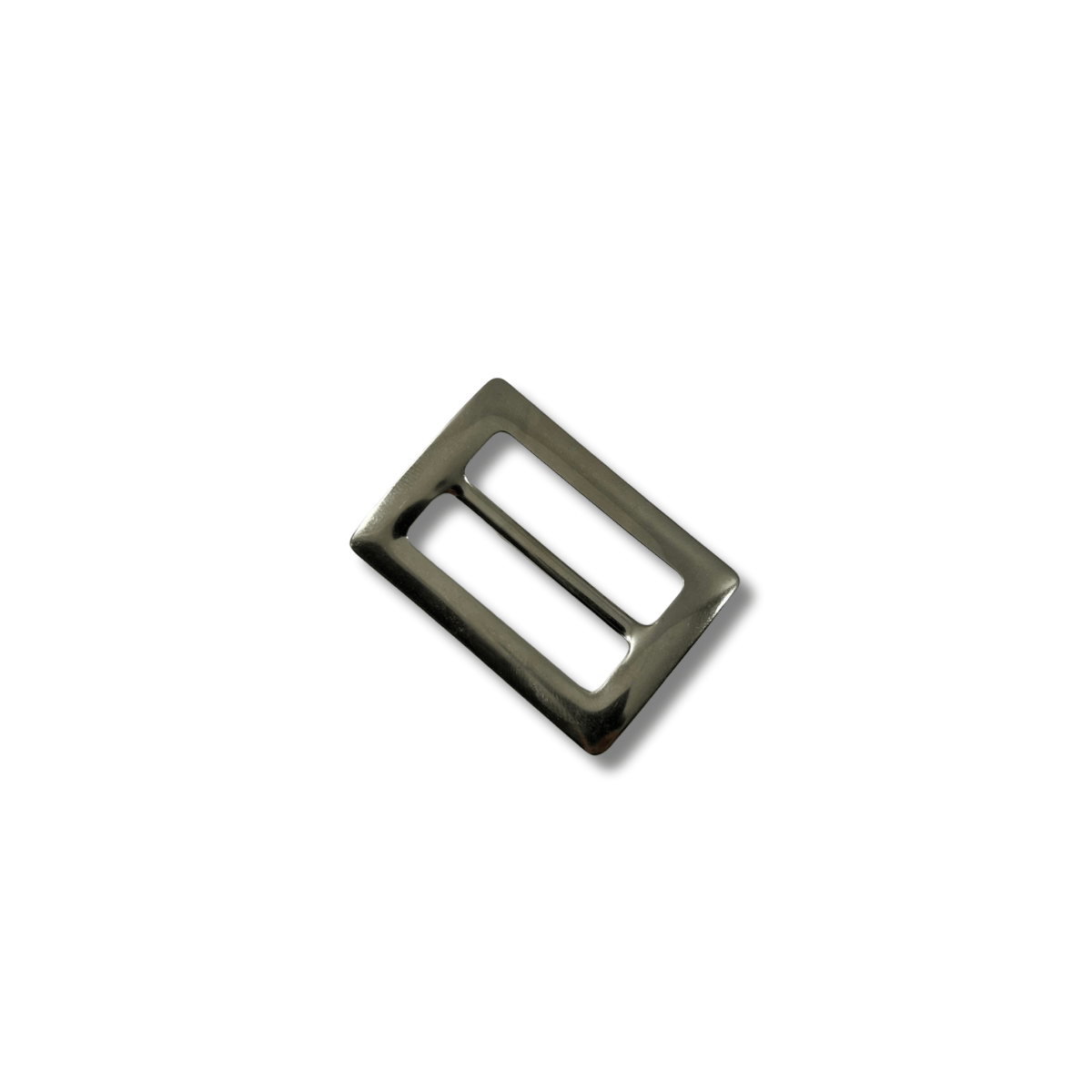 Boucle métal argent sans ardillon passage 4 cm