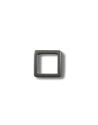 Boucle métal argent carré passage 1,5 cm