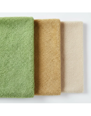 Tissu éponge - vert anis