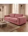 Velours ameublement  côtelé 140 large  - Rose