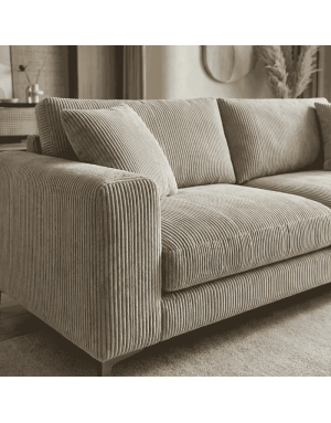 Velours ameublement côtelé 140 large - Gris clair